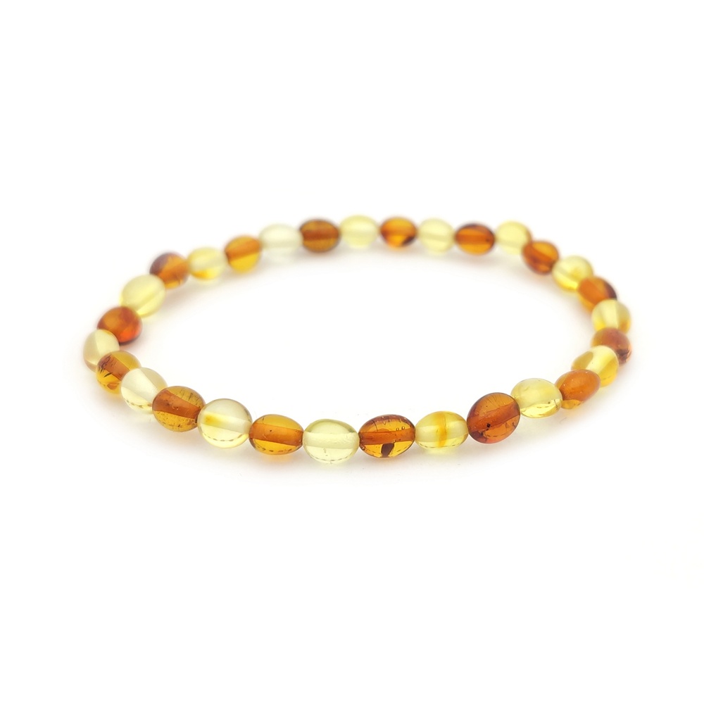 Браслет "Сливка" янтарь